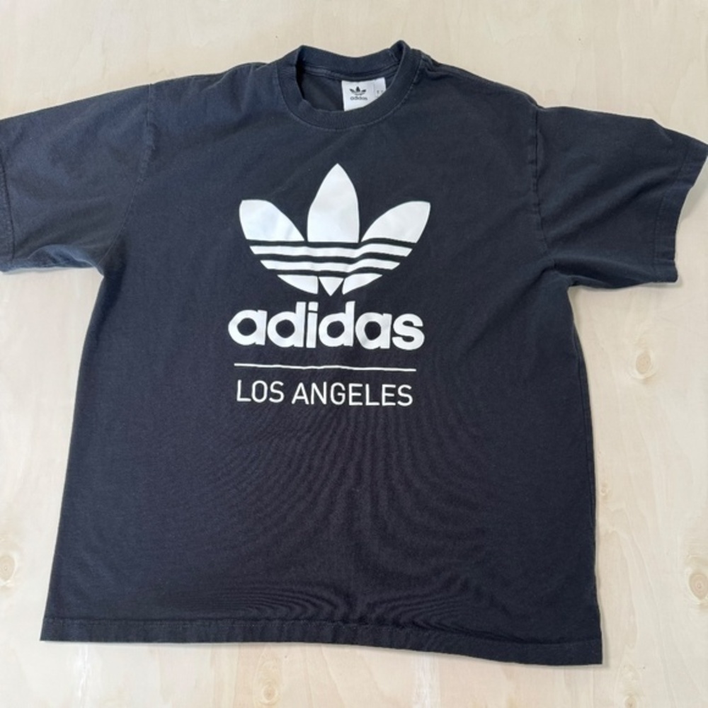 Adidas Originals - Trefoil T Shirt - Black w/ Los Angeles Logo - Size XL